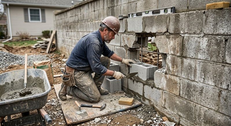 Block Masonry Repair in Grand Forks, ND