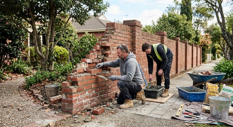 Brick Fence Repair in Grand Forks, ND