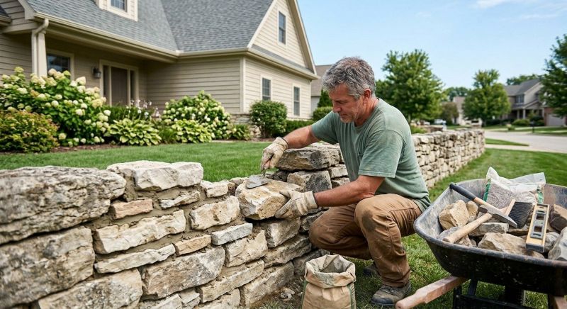 Brick Fence Repair in Grand Forks, ND