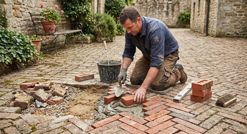 Brick Hardscape Repair in Grand Forks, ND