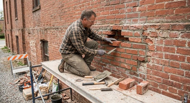 Brick Stairs Repair in Grand Forks Afb, ND