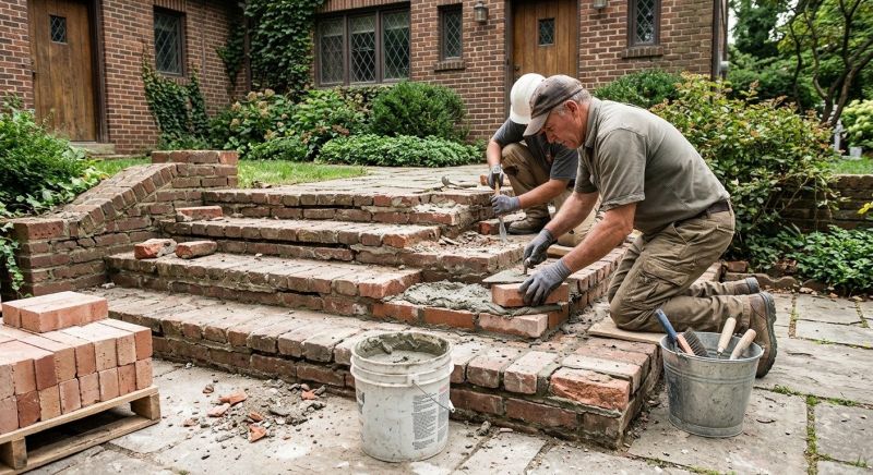 Brick Stairs Repair in Grand Forks, ND