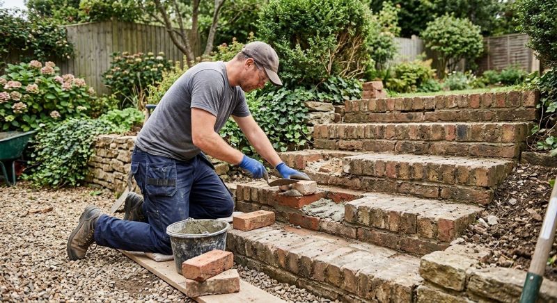 Brick Stairs Repair in Grand Forks, ND