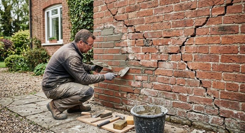 Brick Wall Repair in Grand Forks Afb, ND