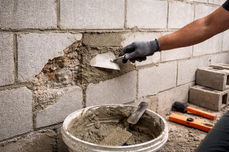 Cinder Block Wall Repair in Grand Forks Afb, ND