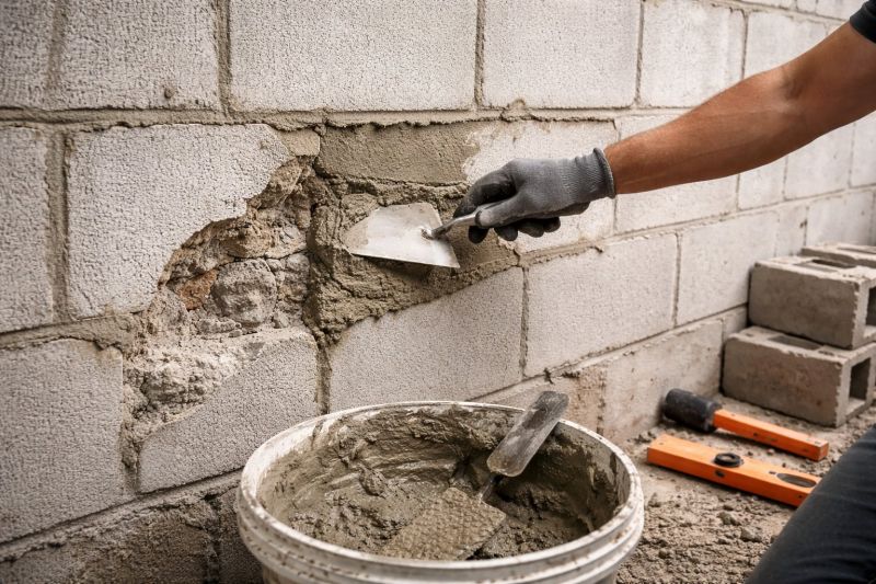 Cinder Block Wall Repair in Grand Forks, ND