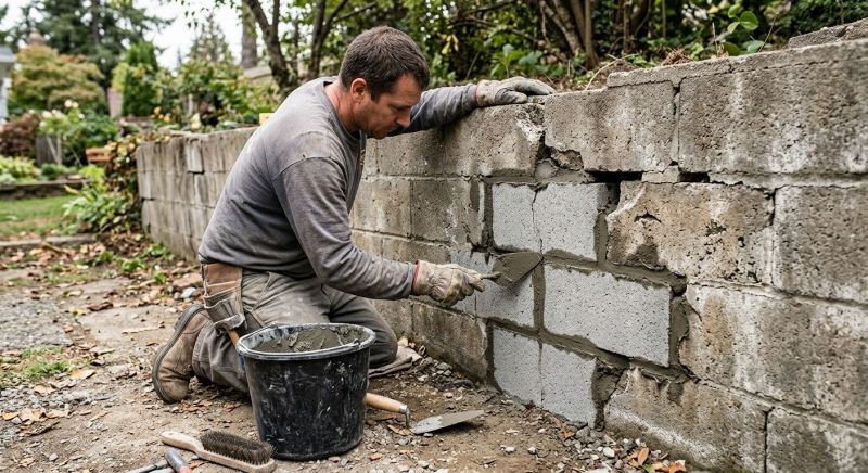 Concrete Block Repair in Grand Forks County, ND