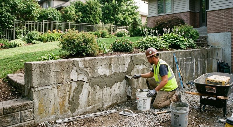 Retaining Wall Repair in Grand Forks, ND