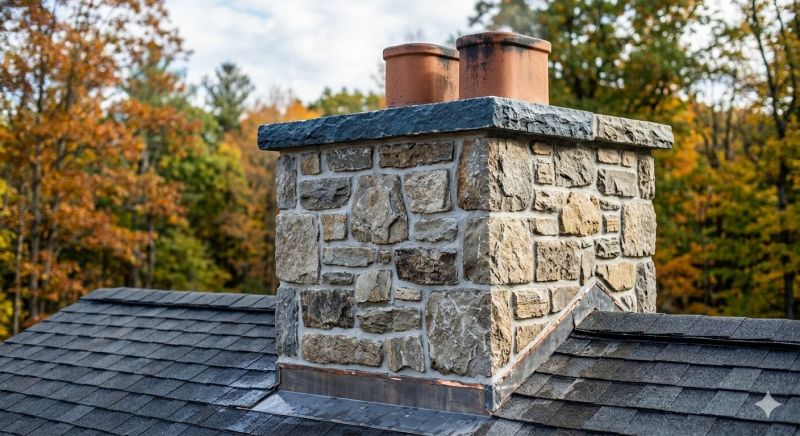 Stone Chimney Installation in Grand Forks Afb, ND