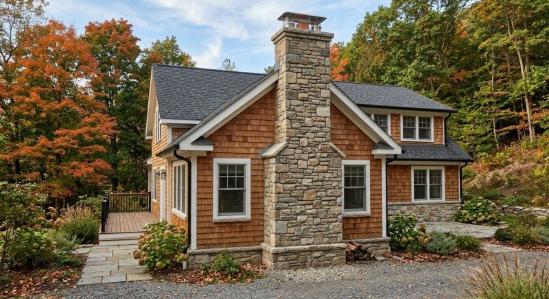 Stone Chimney Installation in Grand Forks, ND