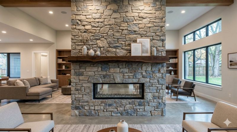 Stone Chimney Installation in Grand Forks, ND