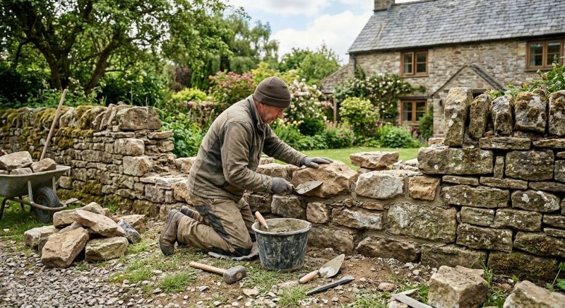 Stone Wall Repair in Grand Forks Afb, ND