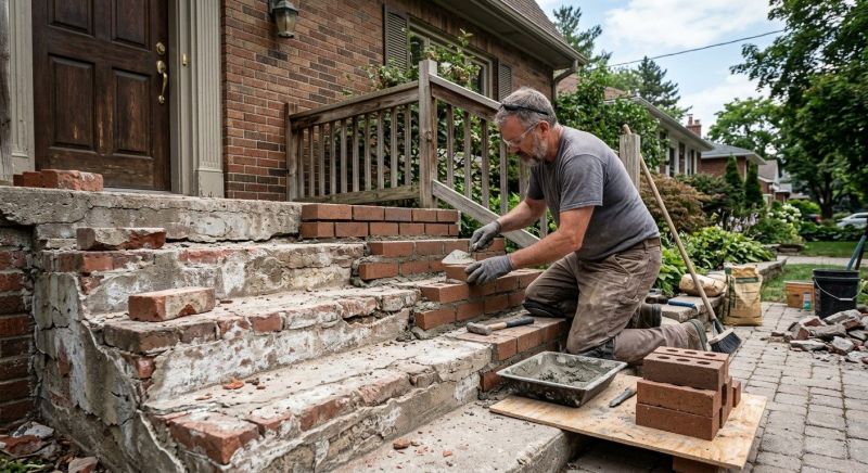 Stonework Repair in Grand Forks County, ND